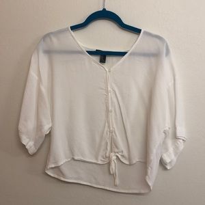 Fun White Blouse
